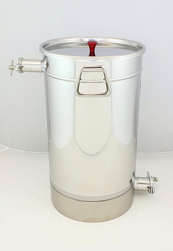 CFM-Abfüllkanne 50 kg mit 2 Quetschhähnen (Auflagedeckel)