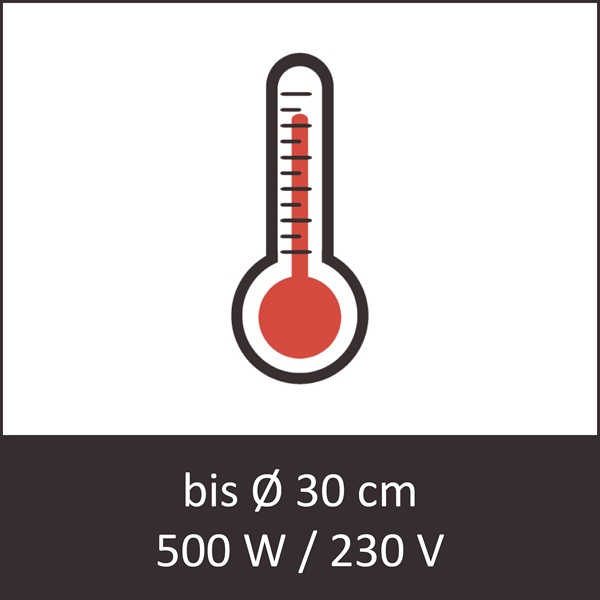 Bottom heating 500W/230V for tanks up to Ø 30cm