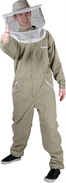 Overall incl. veil, color sand, size M