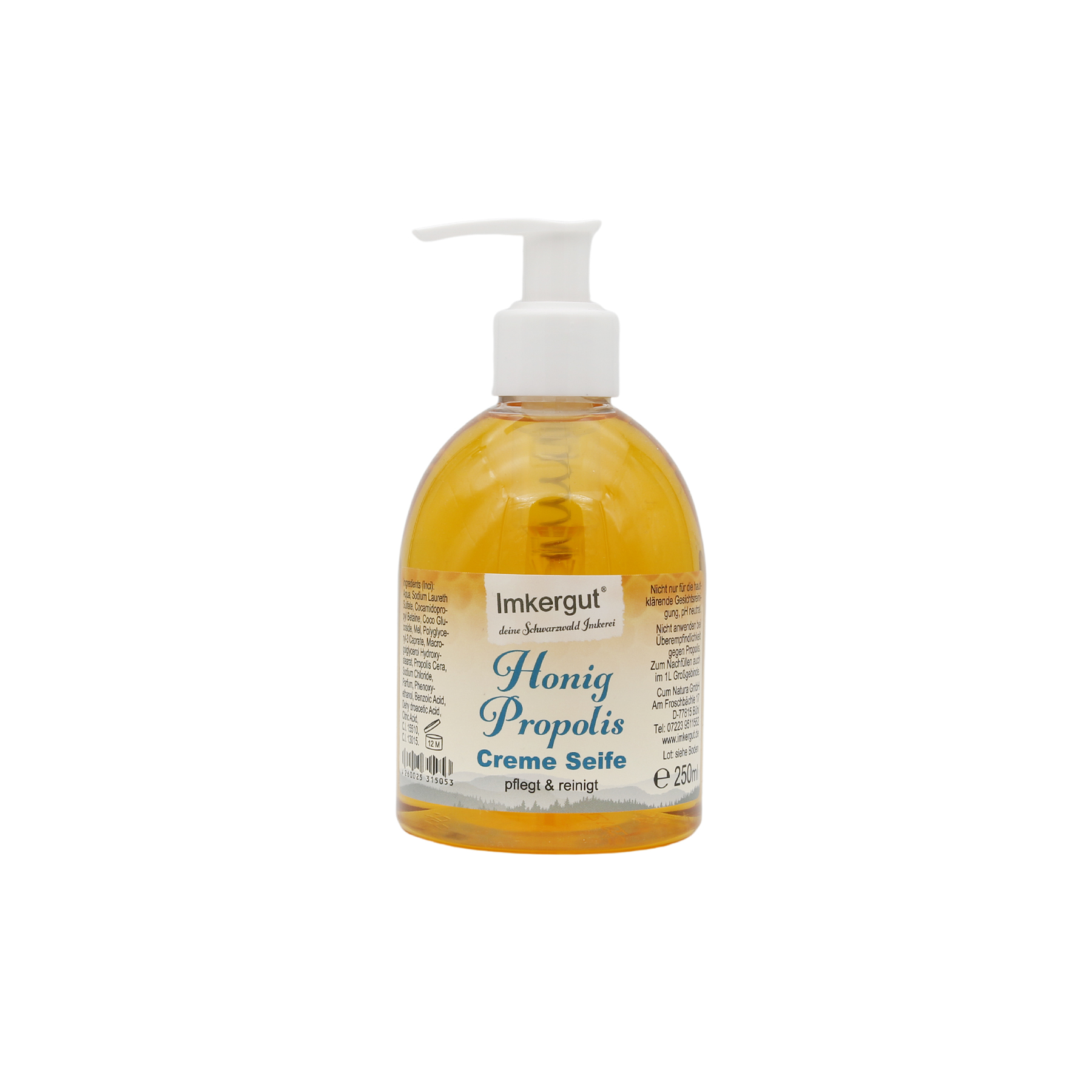 Imkergut® Honey soap with pump-donator 250 ml