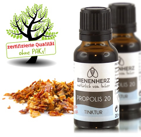 BIENENHERZ® PROPOLIS Tinktur 20 (20ml 20% Qualitätstinktur Dr. Wöll®) BIENENHERZ® PROPOLIS Tinktur 20 (20ml 20% Qualitätstinktur Dr. Wöll®)