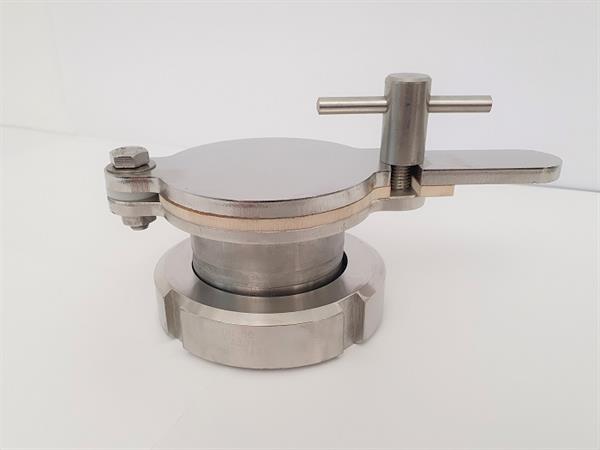 CFM-Honey tank 300 kg with locking ring, outlet DN50 dairy thread and screwed on 2" honey tap
