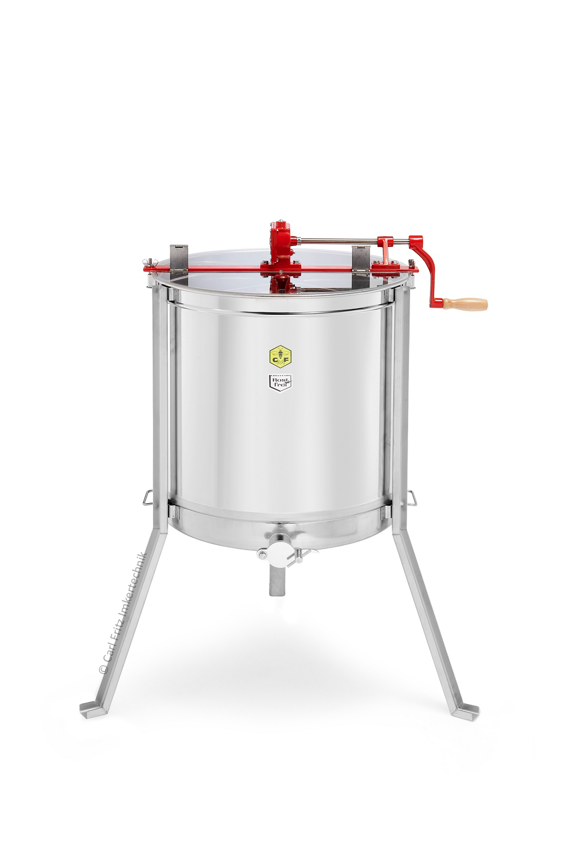 CFM-Radialschleuder Ø 55cm mit Freilaufantrieb, 12-Halbrahmen-Radialkorb