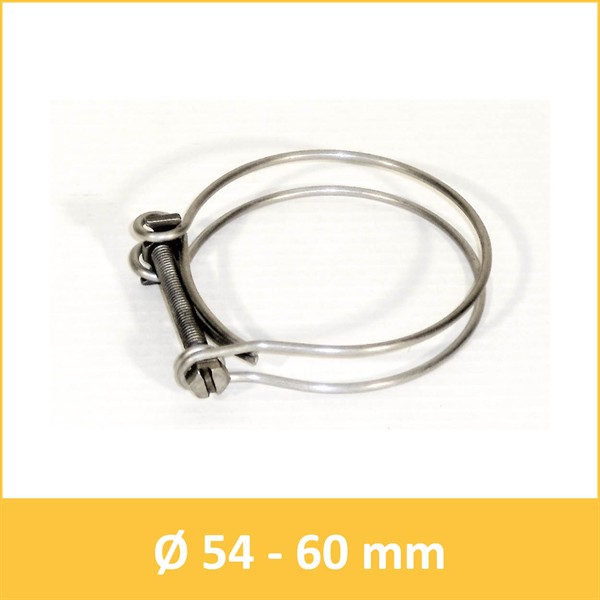 Drahtschlauchschelle Ø55-60 mm für Schlauch DN50