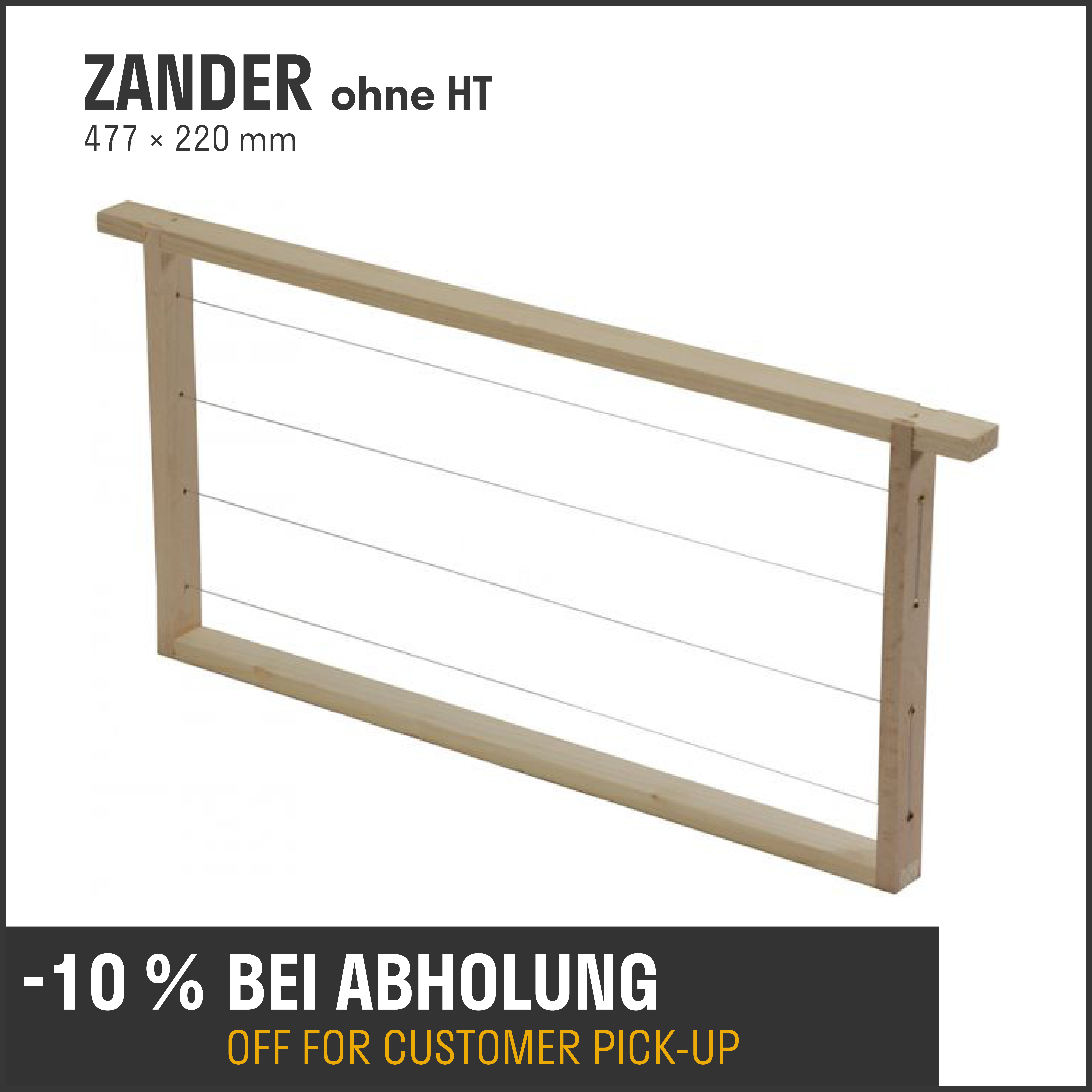 Rähmchen Zander ohne HT