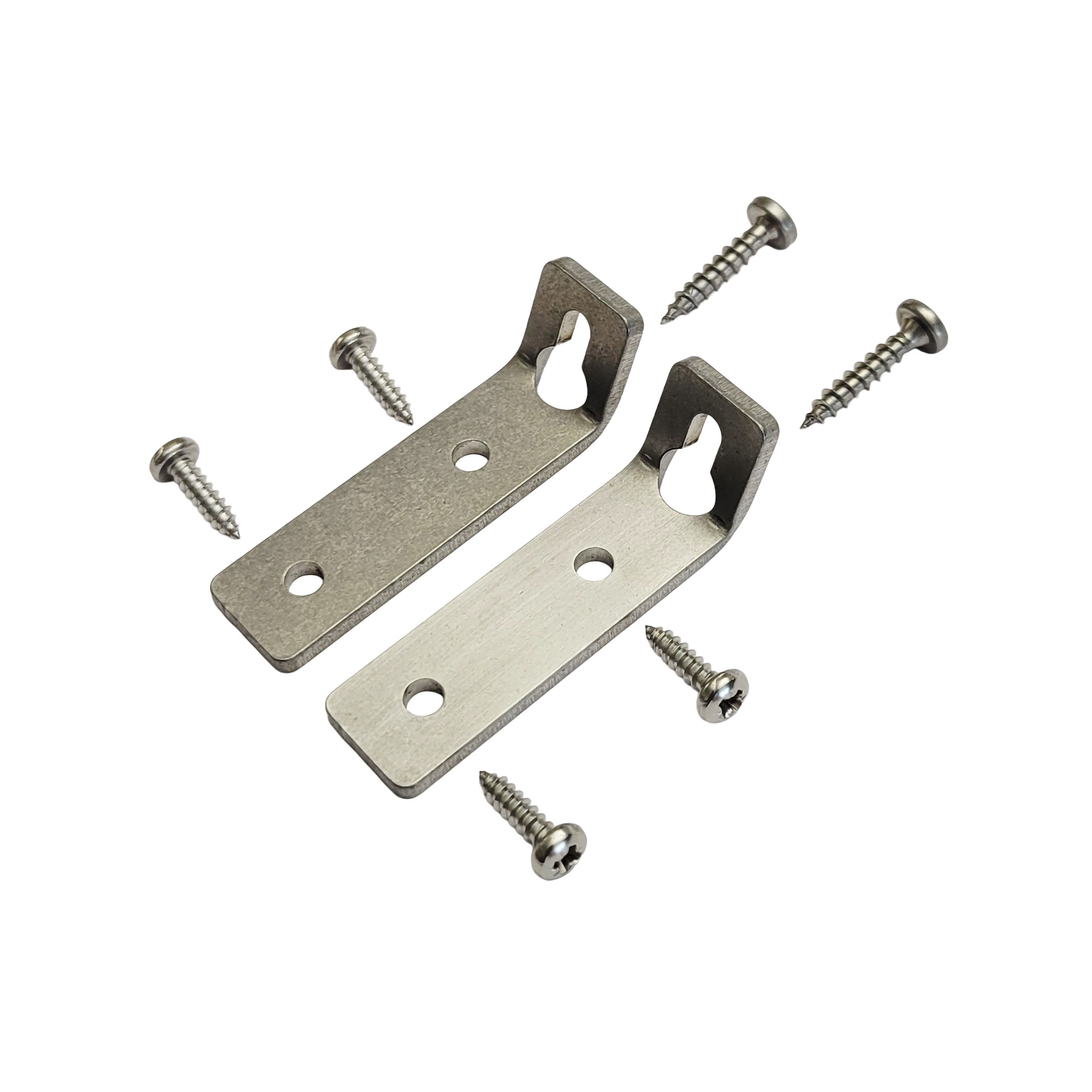 Flight board brackets made of stainless steel (set)