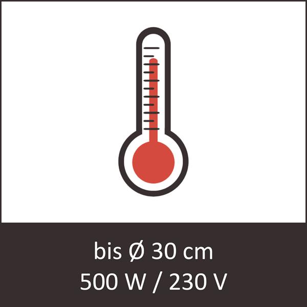 Bottom heating 500W/230V for tanks up to Ø 30cm