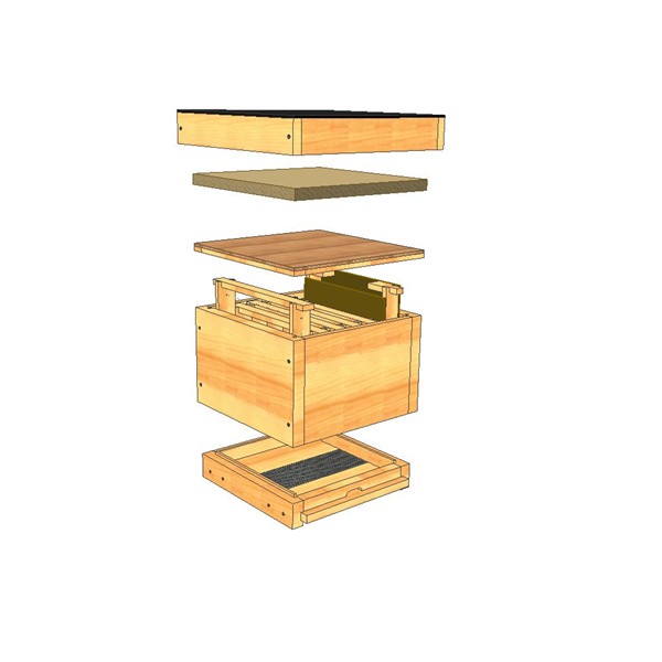 Mini Plus hive wood complet