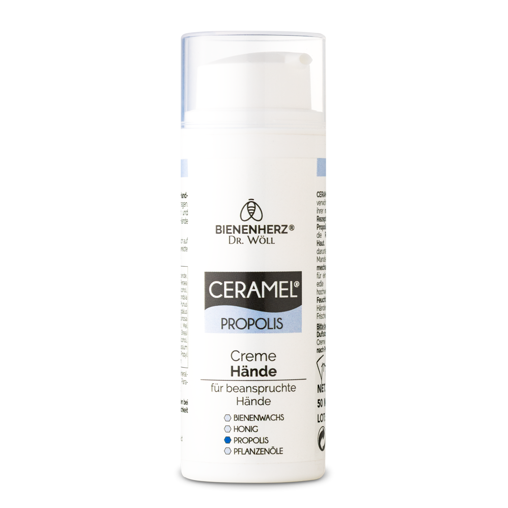 BIENENHERZ® Handcreme mit Bienenwachs + Propolis (50ml)