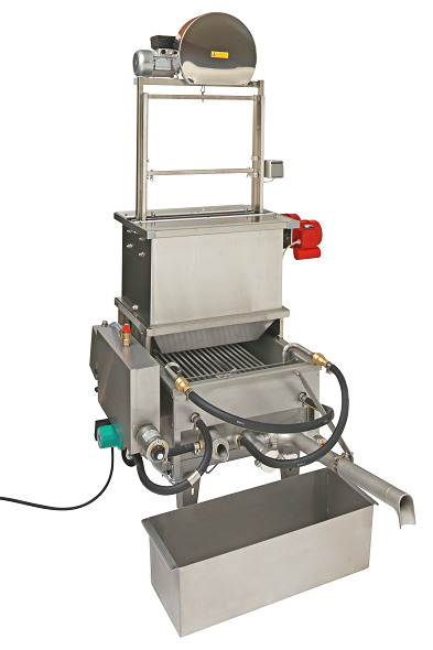Support for uncapping machine no. 5130000 for putting on top of melter no. 6000128