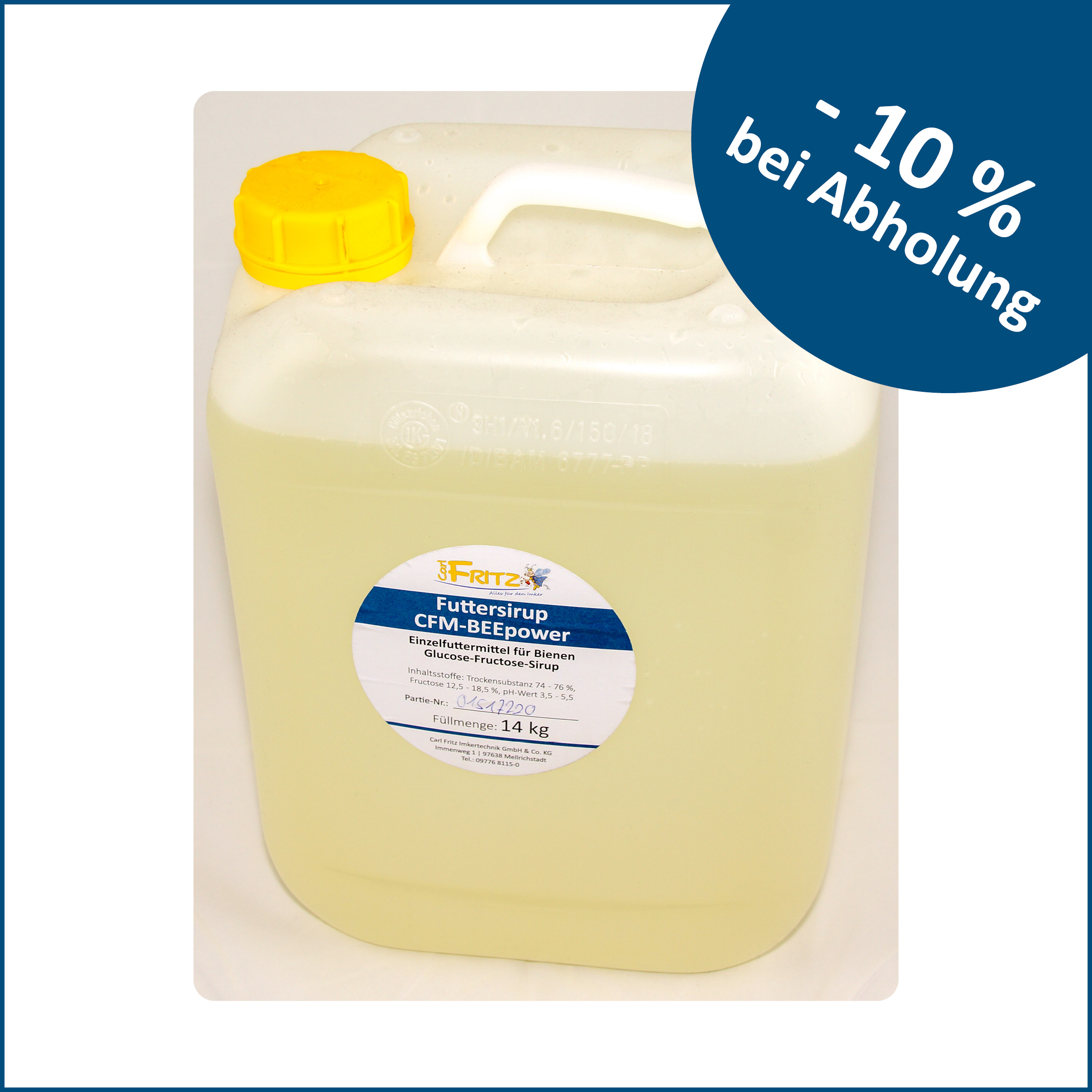 Futtersirup CFM-BEEpower 14 kg im Kanister