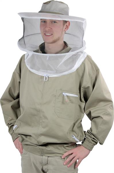 Jacket incl. veil, color sand, size M