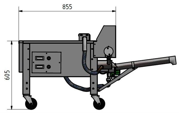 Direct melter DS 65-d (400V) for uncapping wax, stainless steel