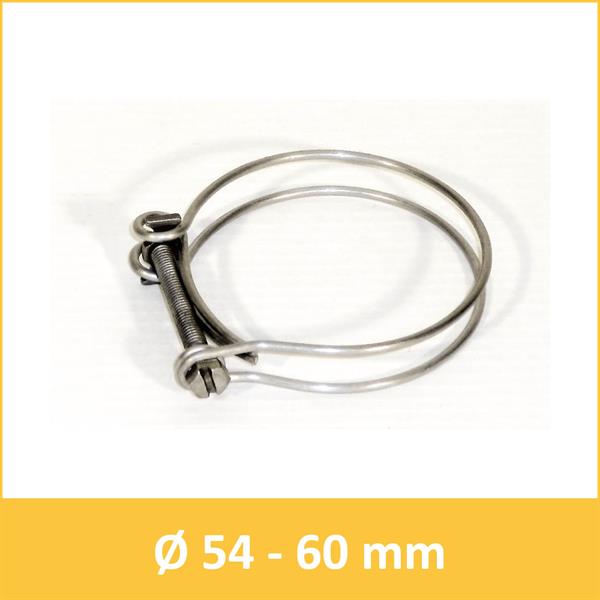 Wire hose clamp 54-60 mm for hose DN50