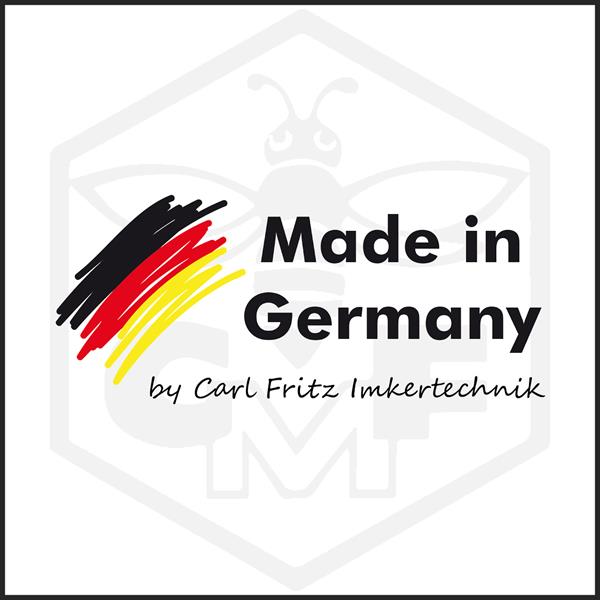 CFM-Honigrühr- und Mischgerät für 100kg mit Motor 250W, DN40 Scheibenventil und Steckdosenzeitschaltuhr