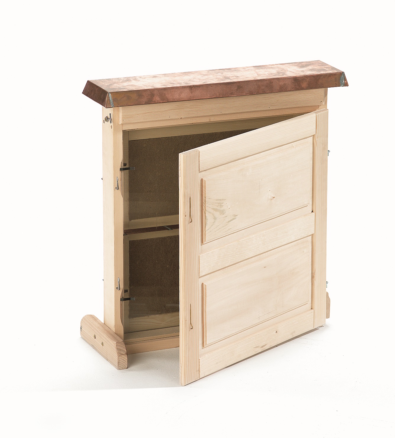 Display cabinet for 2 Frames DN (Standard German size) with sheet metal roof