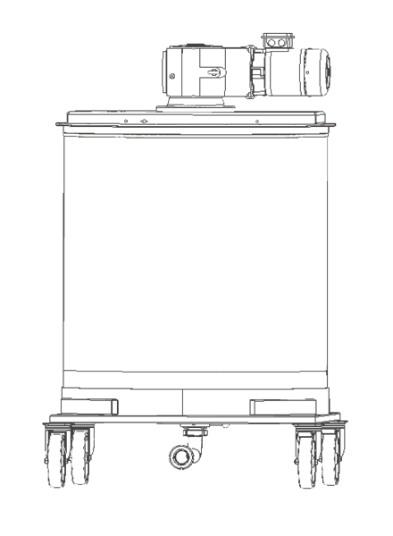 CFM-Honey creamer / homogenizer for 1000kg, motor 2200W / 400 V, DN50 disc valve