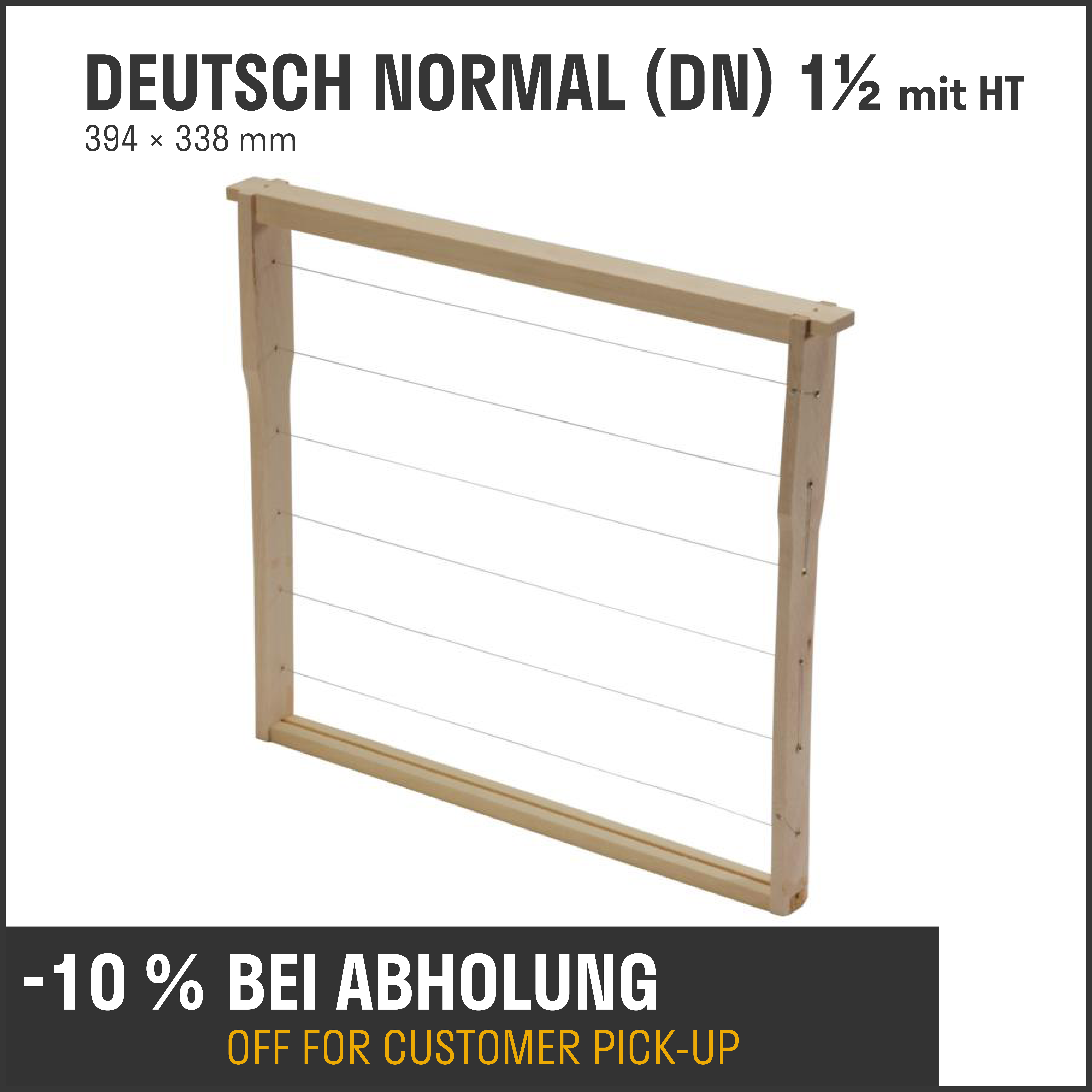 Rähmchen Detusch Normal (DN) 1½ mit HT