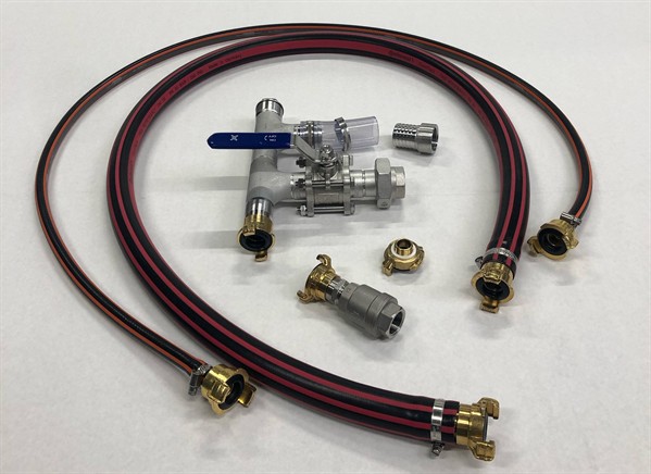 Accessories for Water cooling system with circulation pump for 600 kg double walled tank  (production year 2023 or later) including the following: