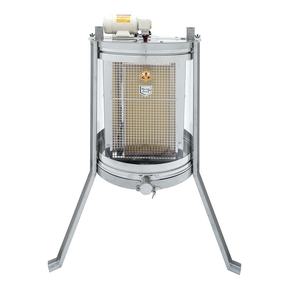 CFM-Tangential acrylic glass honey extractor 4-combs, 110 W motor drive