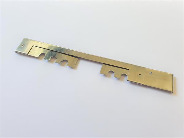 Flight hole gate, for beehives in stainless steel, three parts