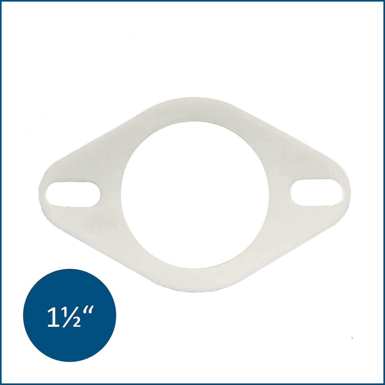 Silicon gasket with elongated holes for honey tap flange 1 1/2"