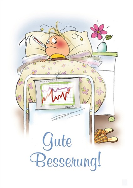 Postcard "Gute Besserung"
