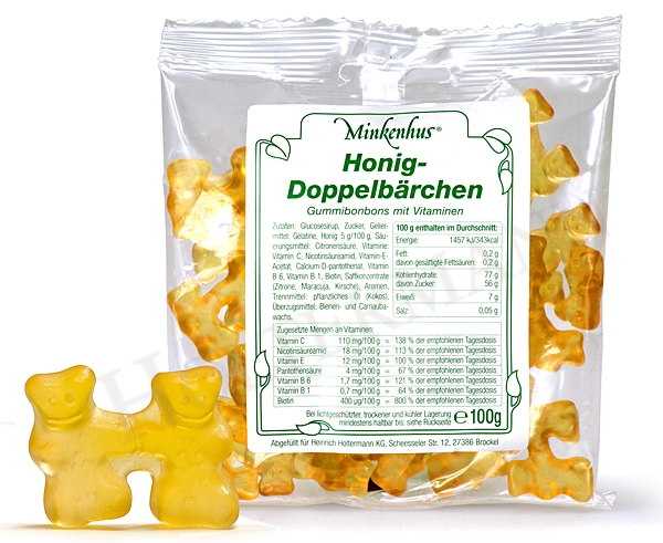 Honig-Doppelbärchen 100g