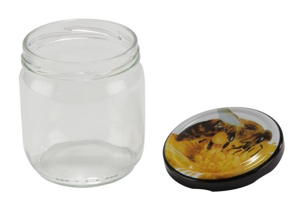 Twist-Off jar for 500 g incl. lid (bee) Twist-Off jar for 500 g incl. lid (bee)