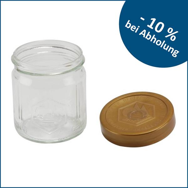 Honey jar of the German Beekeeping Association 500 g with lid