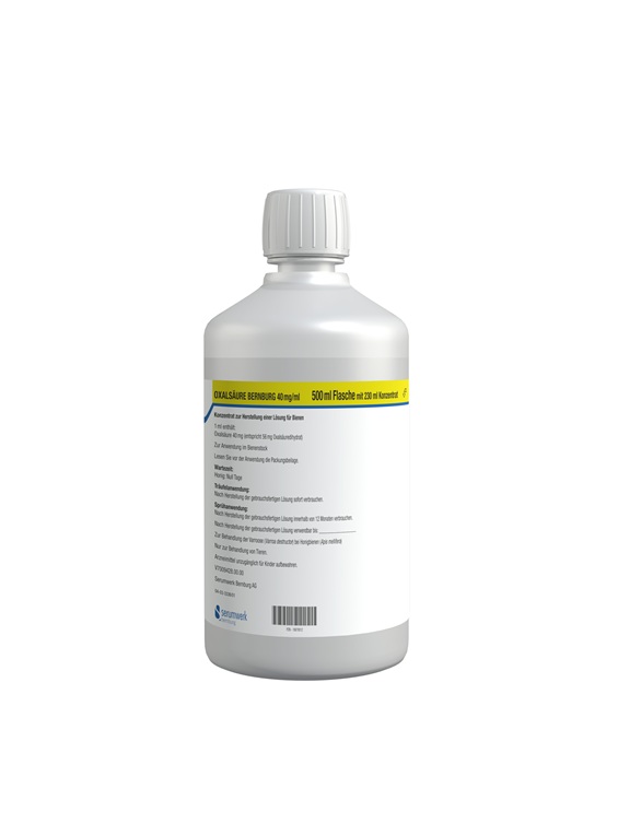 1x 500ml oxalic acid dihydrate solution 3.5% (m/V) ad us. vet.