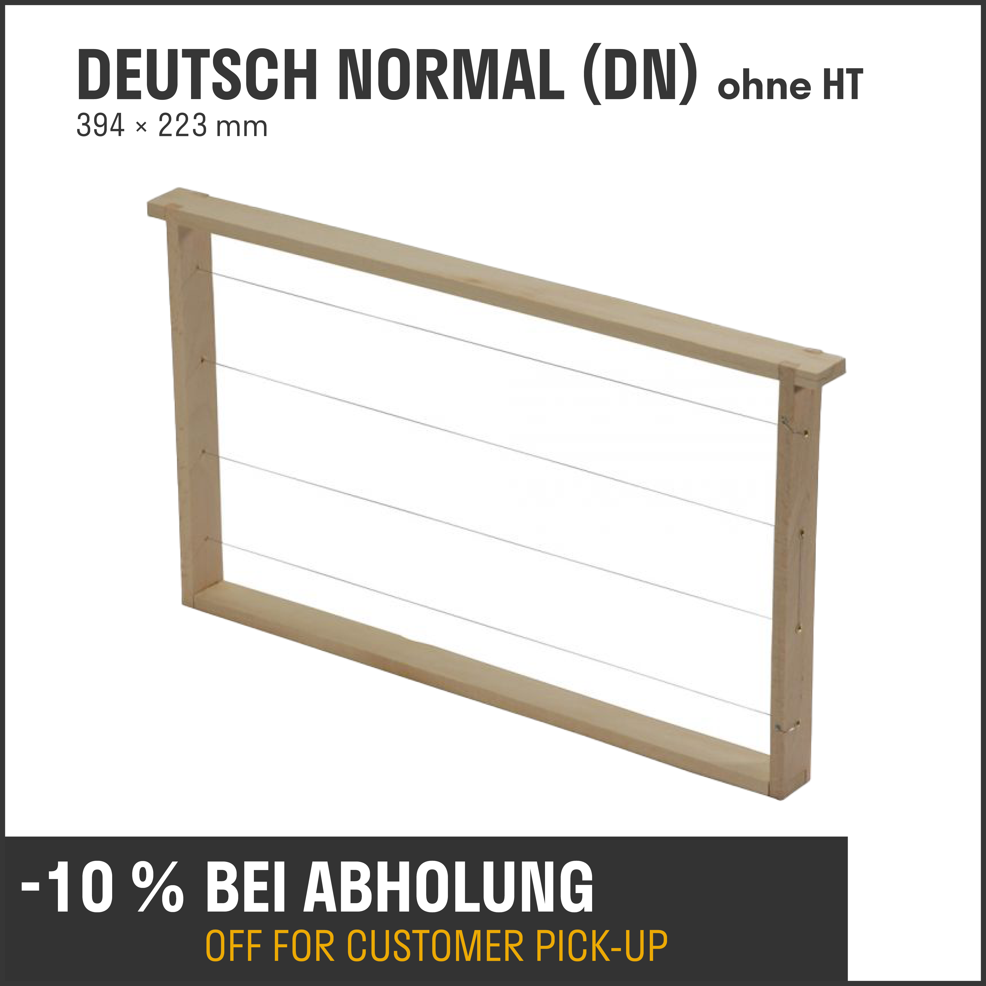 Rähmchen Deutsch Normal (DN) ohne HT