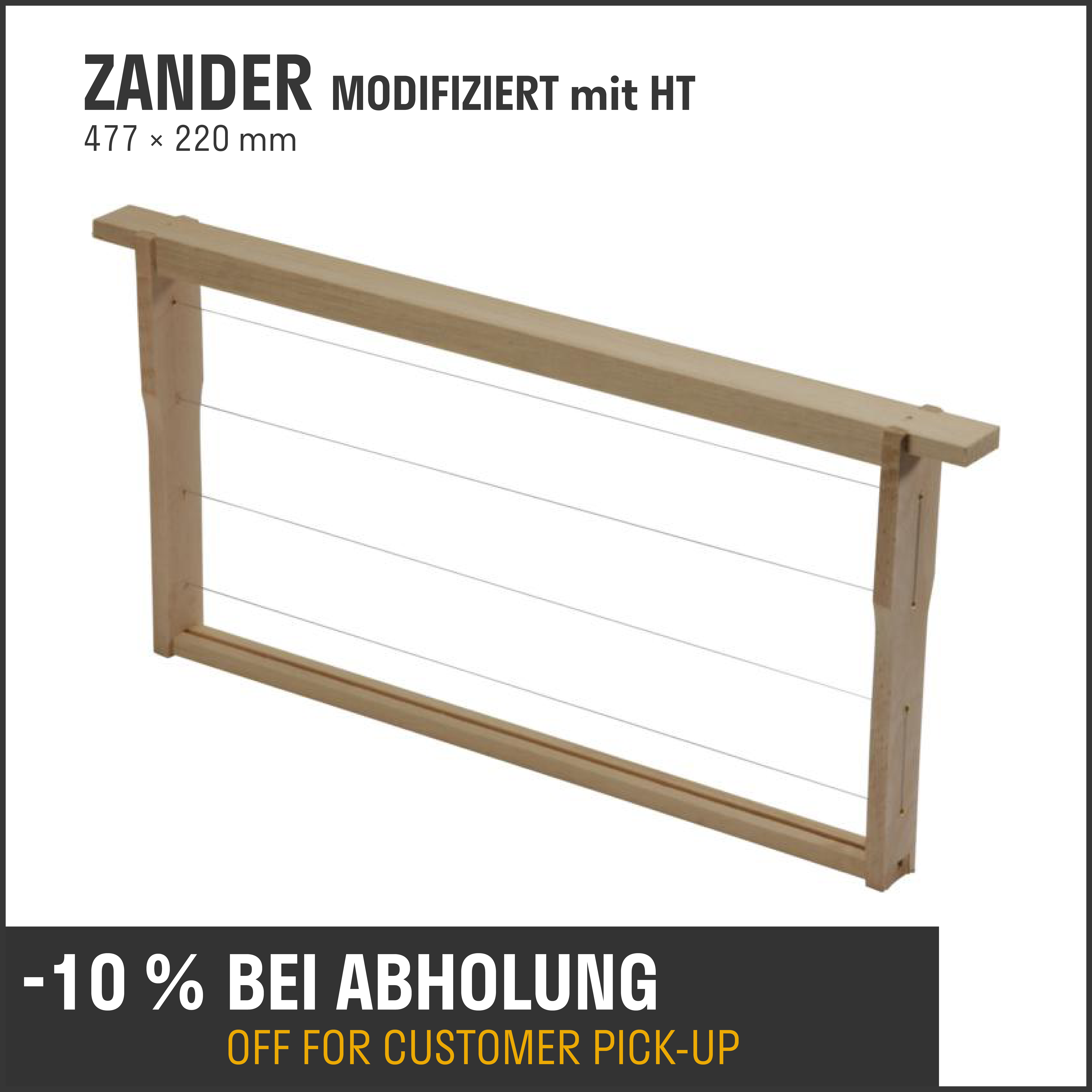 Rähmchen Zander modifiziert mit HT