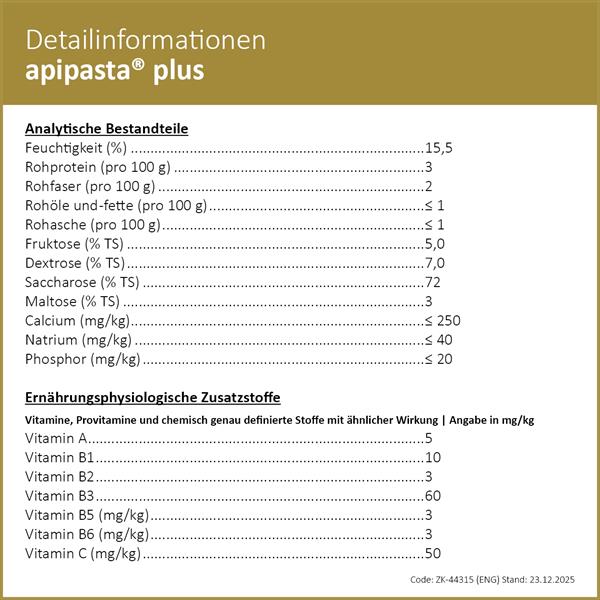 apipasta® plus 0,5 kg